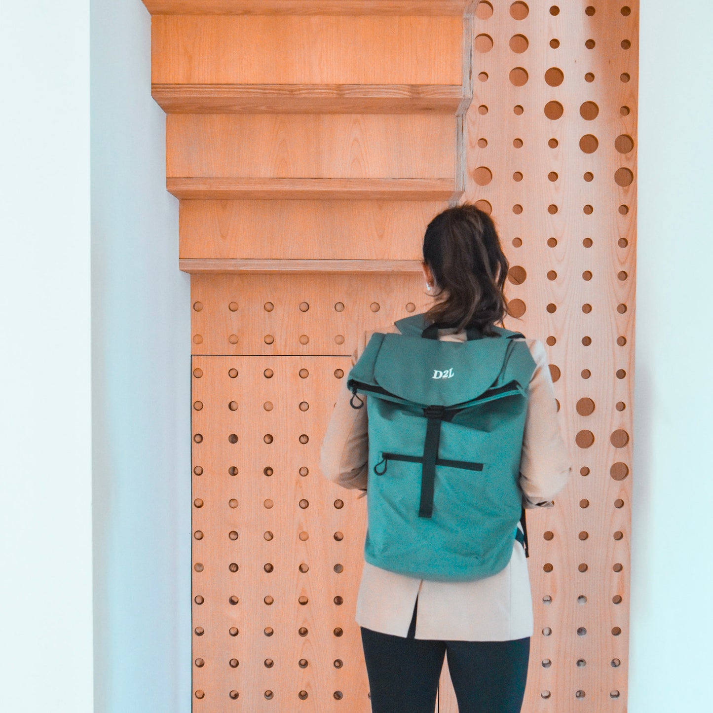 Anywhere, Anytime: D2L Recycled Water-Resistant Backpack