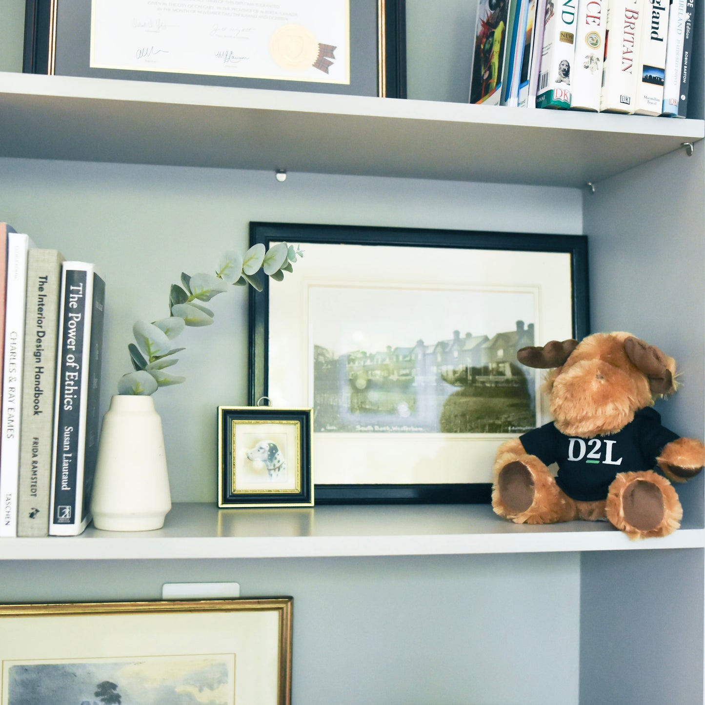 Morris the Moose in Black Tee