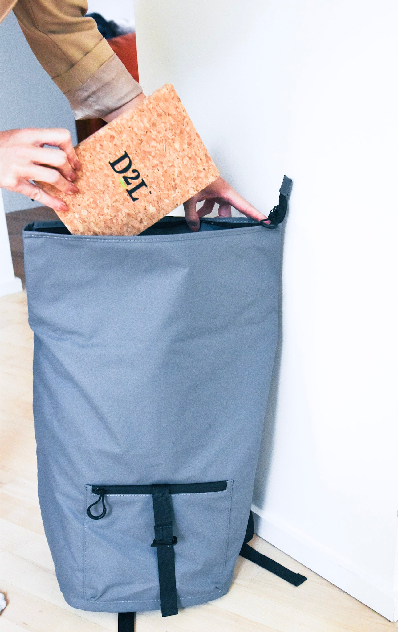Anywhere, Anytime: D2L Recycled Water-Resistant Backpack